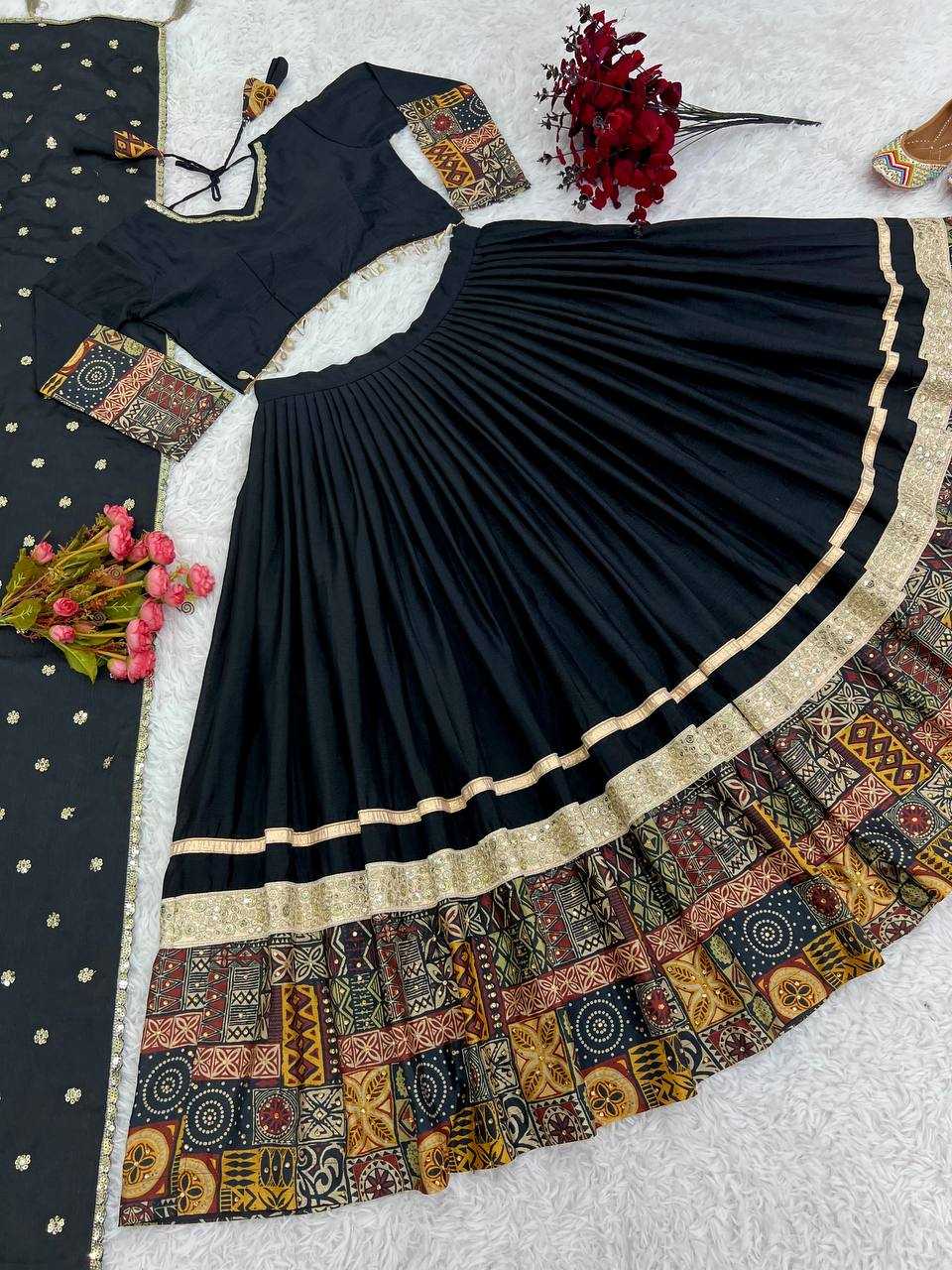 YNF CHINON SILK RZSR 3072 WHOLESALE LEHENGAS MANUFACTURER